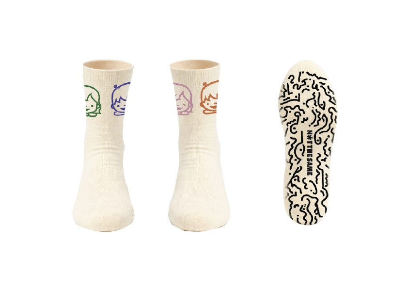 FRIENDS & FAMILY T SOCK (LIMITED EDITION) (BEIGE)