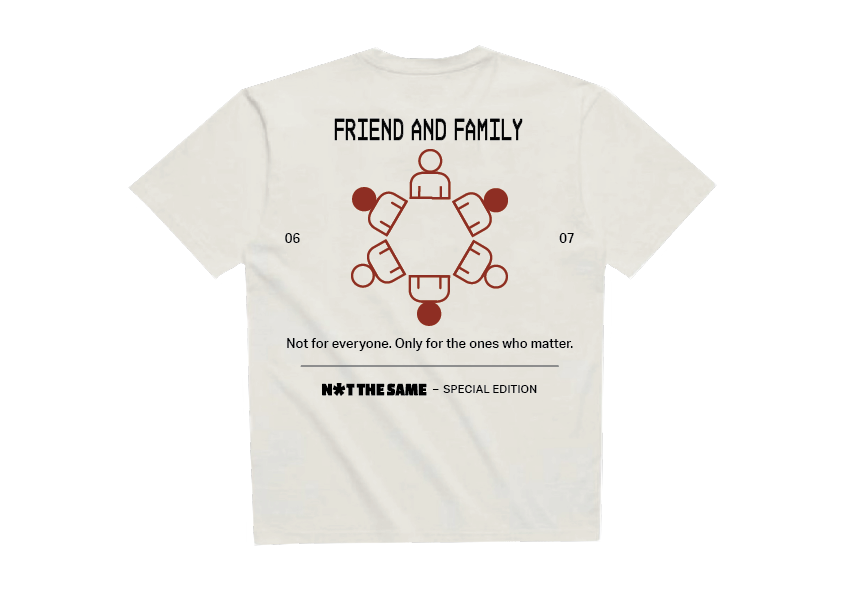 FRIENDS & FAMILY T-SHIRT (LIMITED EDITION) (WHITE)