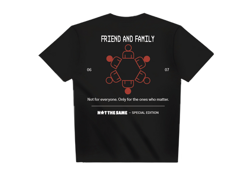FRIENDS & FAMILY T-SHIRT (LIMITED EDITION) (BLACK)
